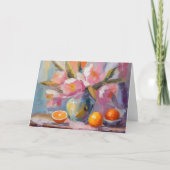 Carte Fleurs et Oranges Vie morte moderne (Devant)