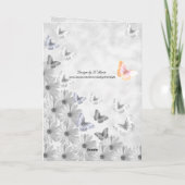 Carte Fleurs et papillons - Perte d'une soeur (Dos)