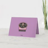 Carte Fleurs et rayures violettes Lilac (Dos)