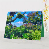 Carte Fleurs et verdure (Fleur jaune)