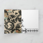 Carte Fleurs et Vignes Élégantes (Intérieur)
