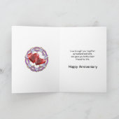 Carte Fleurs fabuleuses 25e anniversaire de mariage pour (Intérieur)