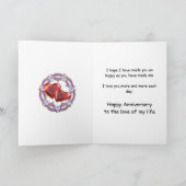 Carte Fleurs fabuleuses 2e anniversaire de mariage pour  (Intérieur)