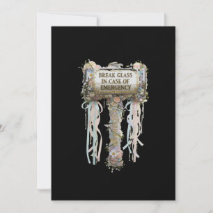 Carte Fleurs Fantaisistes "Cassez la Vitre en Cas d'Urge