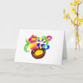 Carte Fleurs Fête des mères (Fleur jaune)