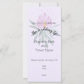 Carte Fleurs Fleur Fleur Violet Oeuvre originale Aquarel (Dos)