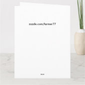 Carte Fleurs Floral Botanical Iris Big Birthday Card (Dos)