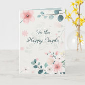 Carte Fleurs Florales au Pastel Éditable (Fleur jaune)