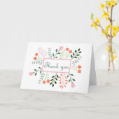 Carte Fleurs florales mignonnes Jardin Merci doux chaud (Fleur jaune)