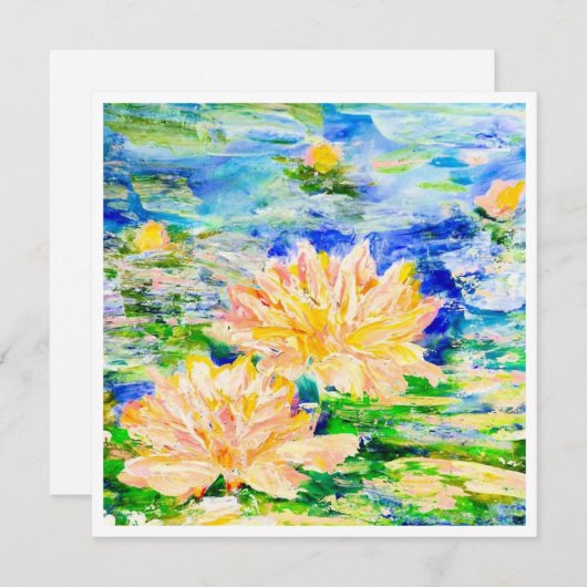 Carte Fleurs flottantes (Devant / Derrière)