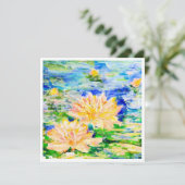 Carte Fleurs flottantes (Debout devant)