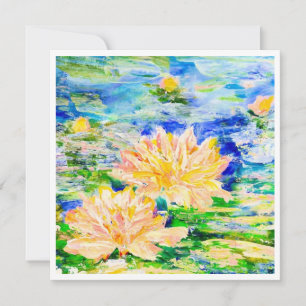 Carte Fleurs flottantes