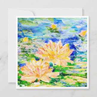 Carte Fleurs flottantes