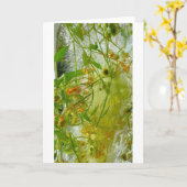 Carte Fleurs glacées, (Fleur jaune)