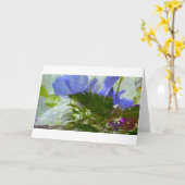 Carte Fleurs glacées, (Fleur jaune)