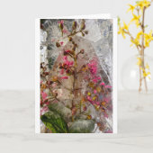 Carte Fleurs glacées, (Fleur jaune)