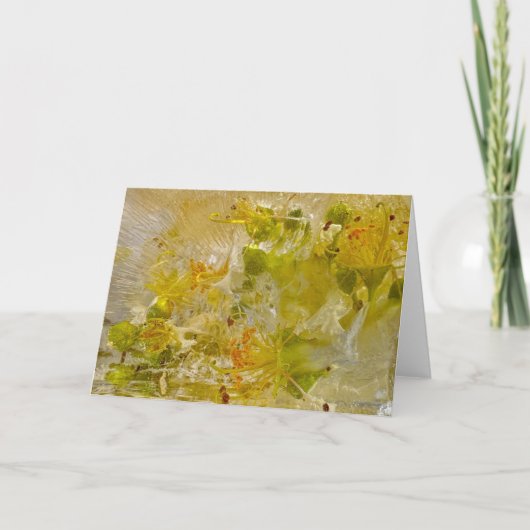 Carte Fleurs glacées, (Devant)