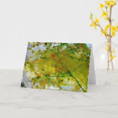 Carte Fleurs glacées, (Fleur jaune)