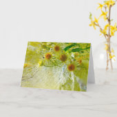 Carte Fleurs glacées, (Fleur jaune)