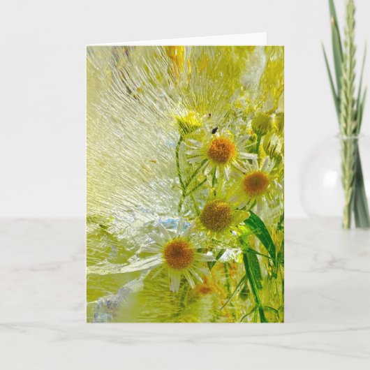 Carte Fleurs glacées, (Devant)