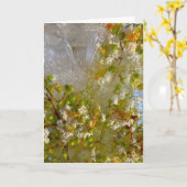 Carte Fleurs glacées, (Fleur jaune)