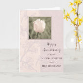 Carte Fleurs Godgirl et Son Mari Anniversaire (Fleur jaune)