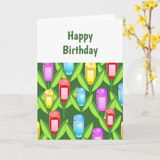 Carte Fleurs GPS (Fleur jaune)