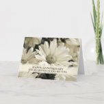 Carte Fleurs Grandson et son anniversaire de femme<br><div class="desc">Joyeuse carte d'anniversaire mariage pour petit-fils et sa femme avec de jolies fleurs vintages blanches,  et verset chaleureux.</div>