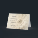 Carte Fleurs Grandson et son anniversaire de femme<br><div class="desc">Joyeuse carte d'anniversaire mariage pour petit-fils et sa femme avec de jolies fleurs blanches et un verset chaleureux.</div>