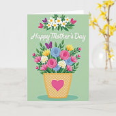 Carte Fleurs Graphiques (Fleur jaune)