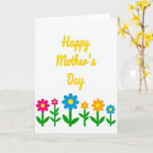 Carte Fleurs Graphiques Vibrantes (Fleur jaune)