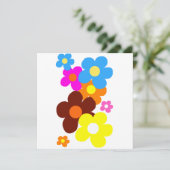 Carte Fleurs Heureuses (Debout devant)