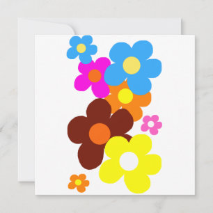 Carte Fleurs heureuses