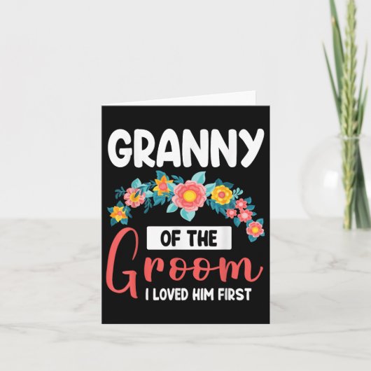 Carte Fleurs Heureux Mariage Granny De La Pièce J'Ai Aim (Devant)