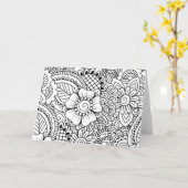 Carte Fleurs inspirées (Fleur jaune)