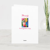 Carte Fleurs inspirées de Peter Max Greeting Card (Dos)