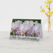 Carte *~* FLEURS IRIS TV2 Sympathy Love Light (Fleur jaune)