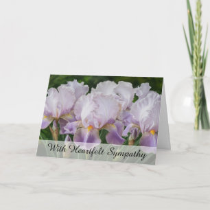 Carte *~* FLEURS IRIS TV2 Sympathy Love Light