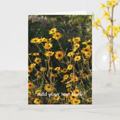 Carte Fleurs jaunes (Fleur jaune)