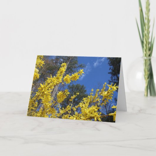 Carte Fleurs Jaunes (Devant)