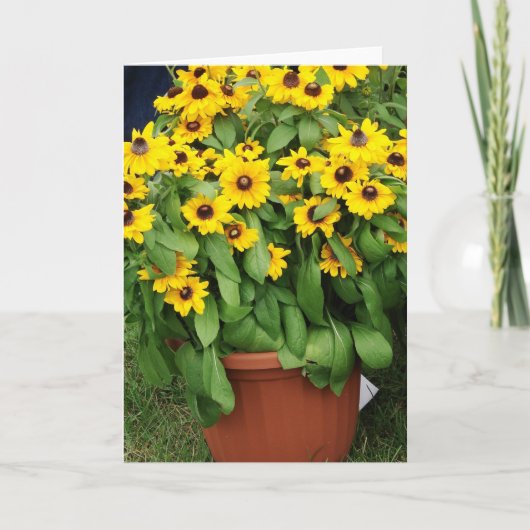 Carte Fleurs jaunes (Devant)