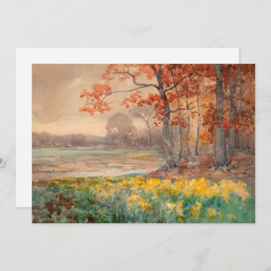 Carte Fleurs Jaunes en journée Grey | Julian Onderdonk (Devant / Derrière)