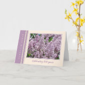 Carte Fleurs Lilac 100e anniversaire (Fleur jaune)