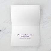 Carte Fleurs Lilac Élégantes (Intérieur)