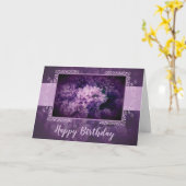 Carte Fleurs Lilac Élégantes (Fleur jaune)