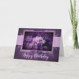 Carte Fleurs Lilac Élégantes