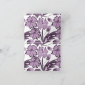 Carte Fleurs Lilac et violet. (Intérieur)
