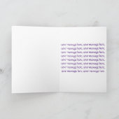 Carte Fleurs lilas vintages de joyeux anniversaire (Intérieur)