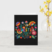 Carte Fleurs Maestra Enseignant Espagnol Cinco De Mayo F (Fleur jaune)