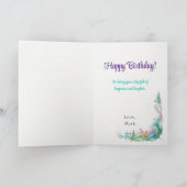 Carte Fleurs magnifiques Ajouter Message d'anniversaire (Intérieur)